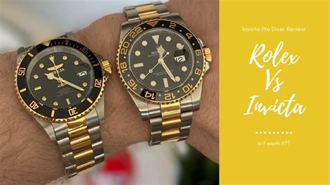 invicta vs fake rolex|invicta rolex look alike.